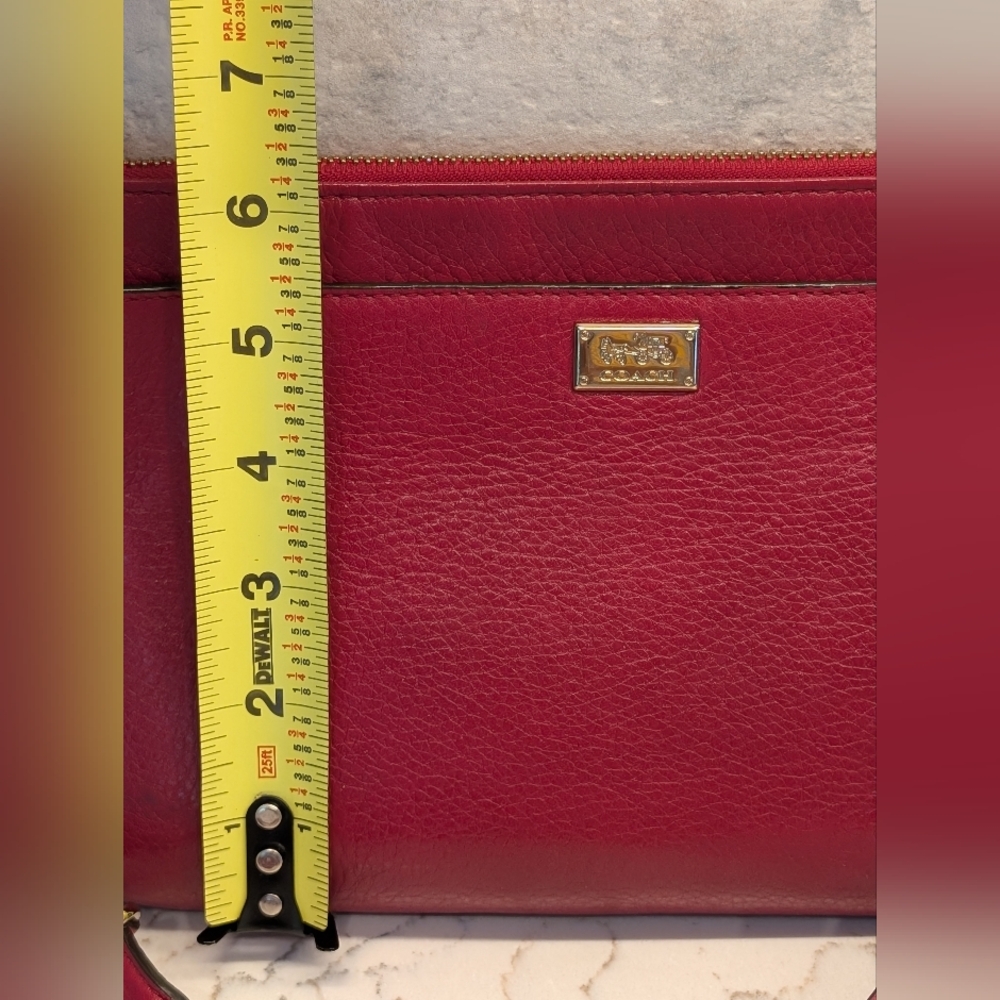 Coach Vintage Crossbody Bag - GUC - Red 10x6 Inches - Picture 10 of 13